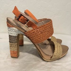VINCE CAMUTO Coral Slingback Sandals Heels 6 M